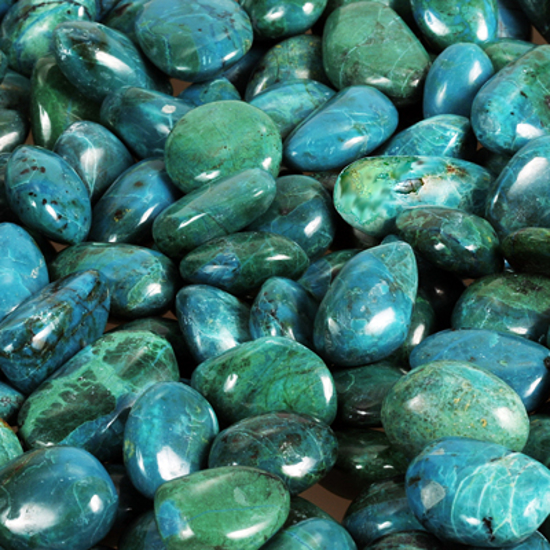 Afbeelding van Chrysocolla uit Peru 100 gram