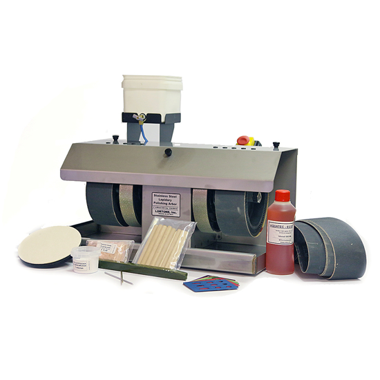 Afbeelding van Lortone BA84 RVS Beaver 'diamant'-SiC' cabochon slijp/polijstmachine 200mm